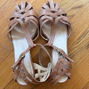 Elegant Brown Leather Sandals